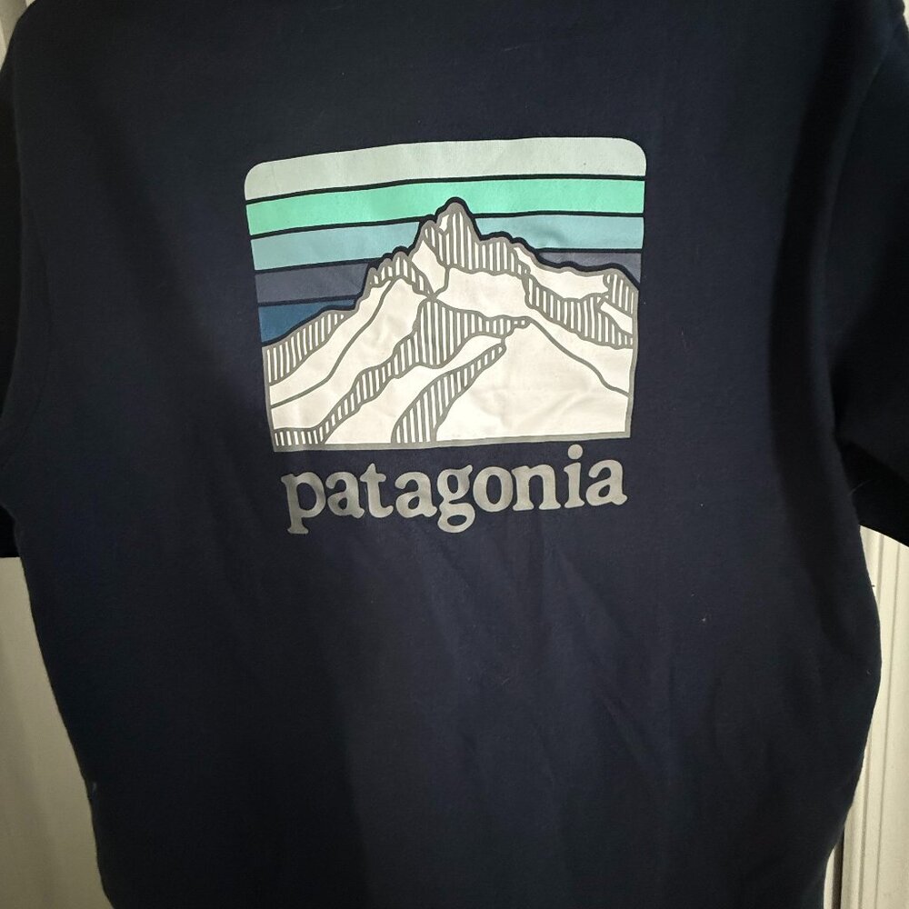 Mens Patagonia Size Small Navy blue Tshirt